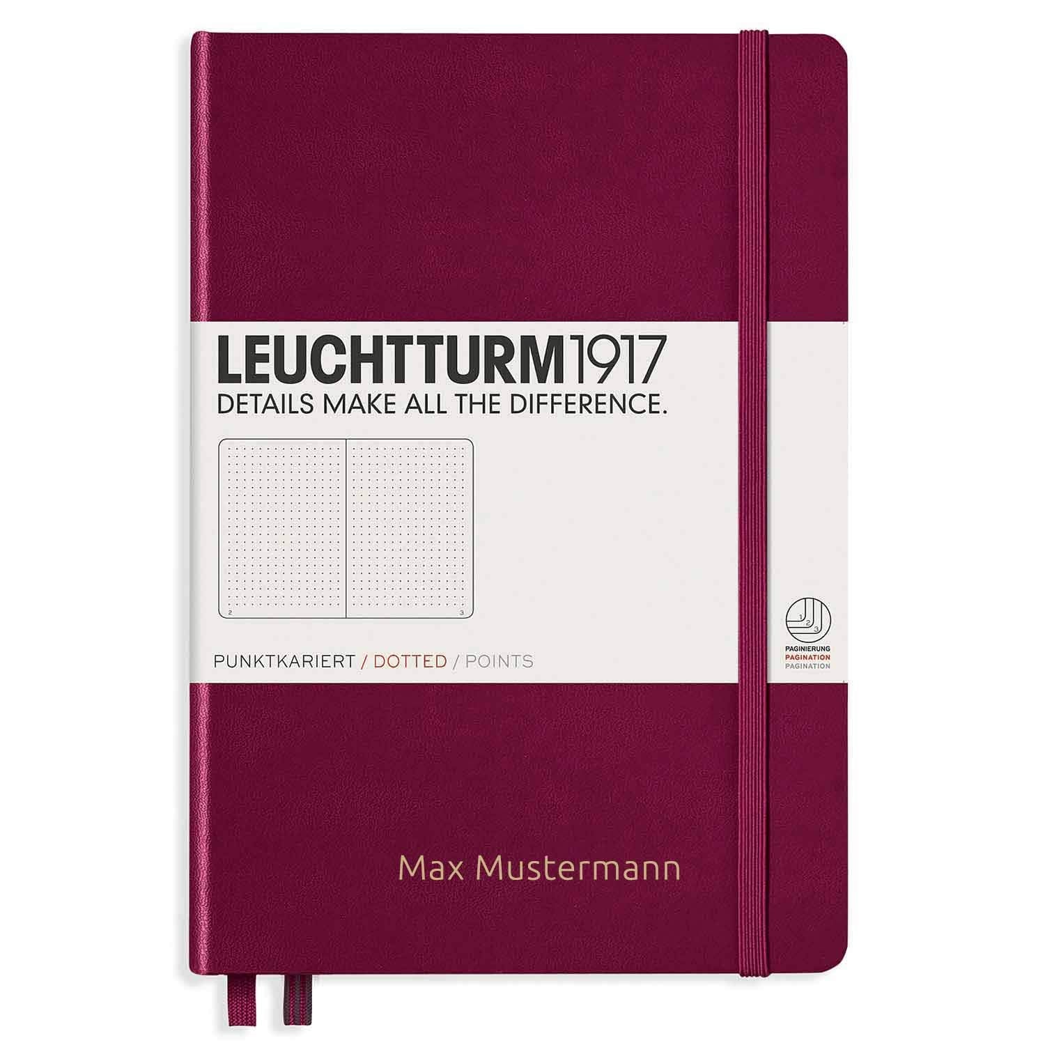 CAIET A5 PUNCTAT COPERTA RIGIDA BORDEAUX LEUCHTTURM CAIET A5 PUNCTAT COPERTA RIGIDA BORDEAUX LEUCHTTURM